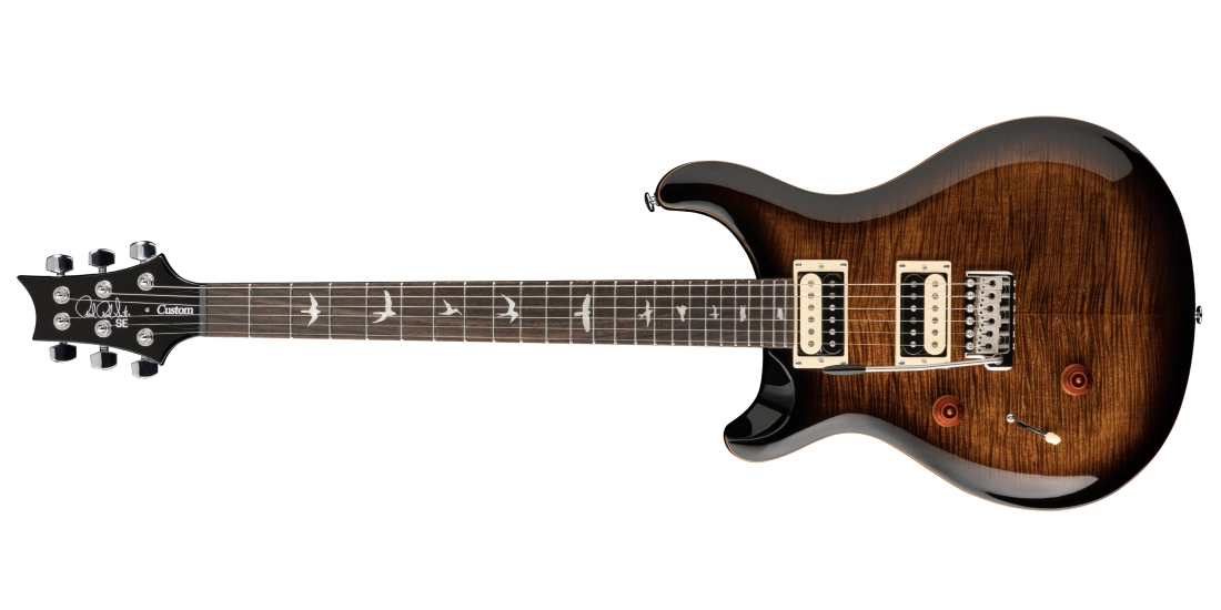 SE Custom 24 Electric Guitar, Left Handed - Black Gold Sunburst