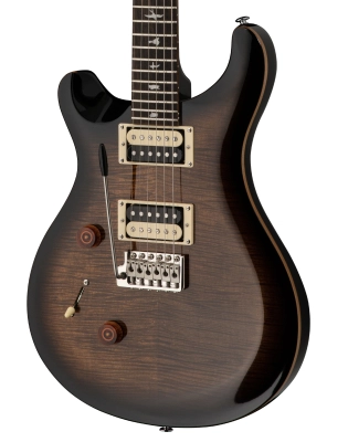 SE Custom 24 Electric Guitar, Left Handed - Black Gold Sunburst