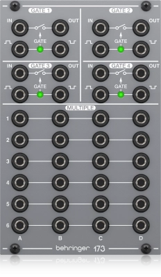 Behringer - 173 Quad Gate/Multiples Module for Eurorack