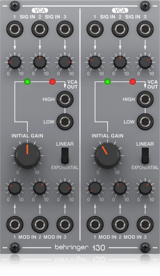 130 Dual VCA Module for Eurorack