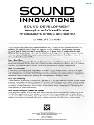 Sound Innovations for String Orchestra: Sound Development (Intermediate) - Violin - Book/Media Online