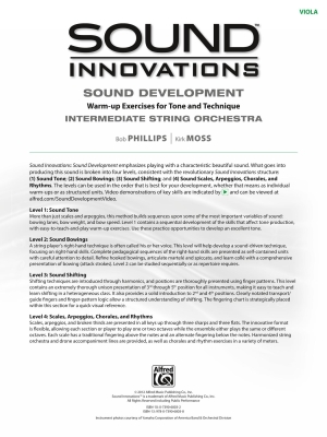 Sound Innovations for String Orchestra: Sound Development (Intermediate) - Viola - Book/Media Online