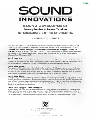 Sound Innovations for String Orchestra: Sound Development (Intermediate) - Viola - Book/Media Online