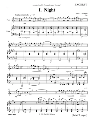 Night and Day - McIntyre - Flute/Piano - Sheet Music