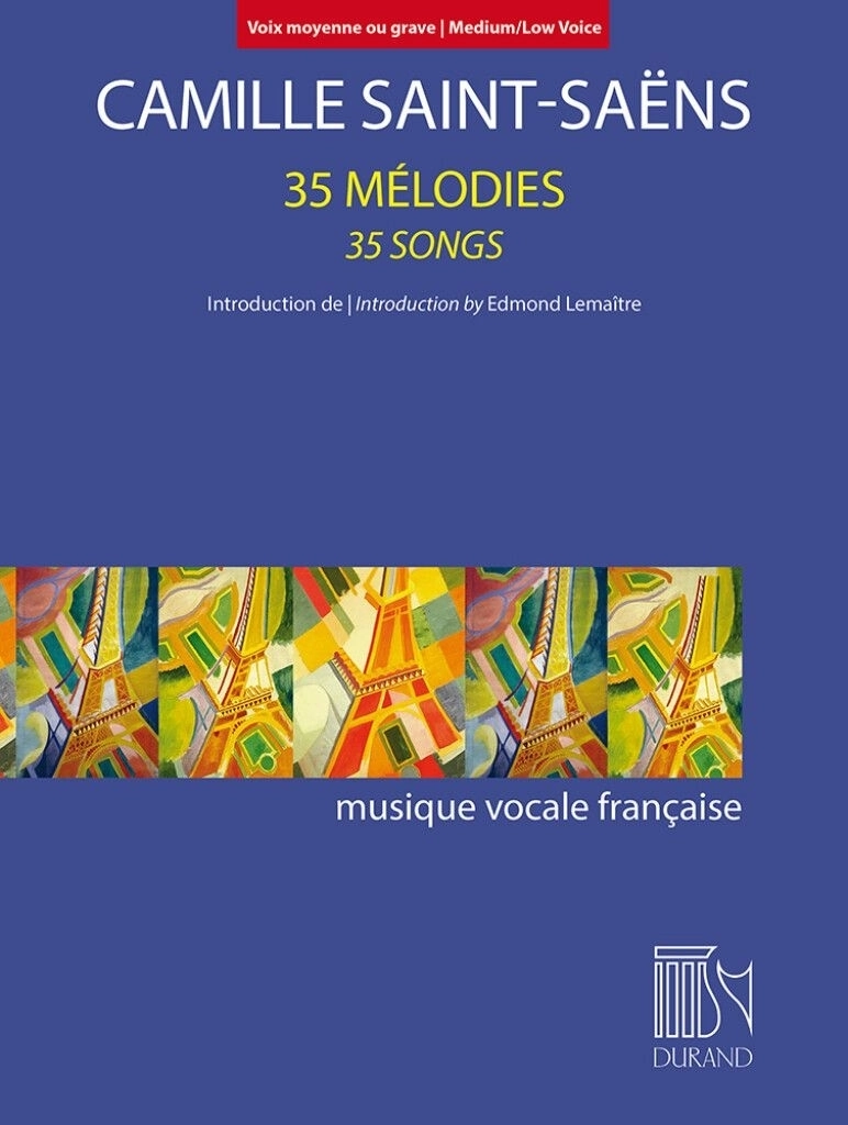 35 Songs for Medium/Low Voice and Piano - Saint-Saens - Medium/Low Voice/Piano - Book