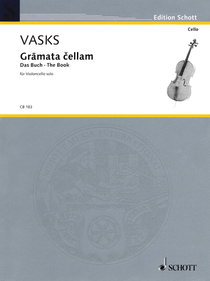 Gramata Cellam (The Book) - Vasks - Cello - Book