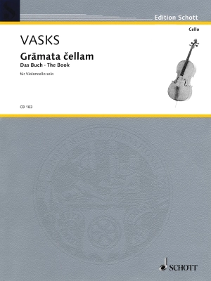 Schott - Gramata Cellam (The Book) - Vasks - Cello - Book