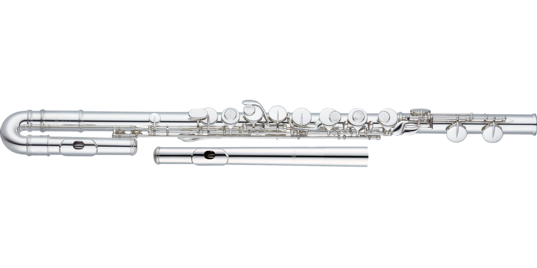 Sterling Silver Alto Flute with Split E and U-Shaped and Straight Headjoints