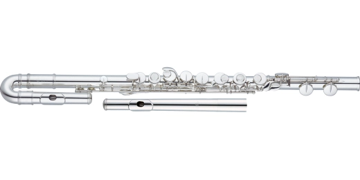 Altus Flutes - Sterling Silver Alto Flute with Split E and U-Shaped and Straight Headjoints