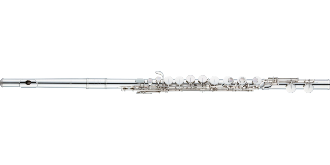 Silver-Plated Alto Flute with Split E Mechanism, Straight Silver-Plated Headjoint and Mechanism