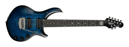 Ernie Ball Music Man - Majesty 7-String Electric Guitar with Case - Blue Silk