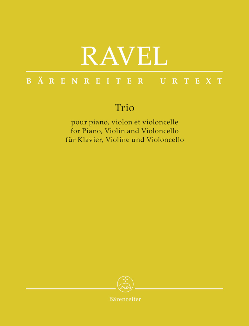 Trio for Piano, Violin and Violoncello - Ravel/Woodfull-Harris - Piano Trio - Score/Parts