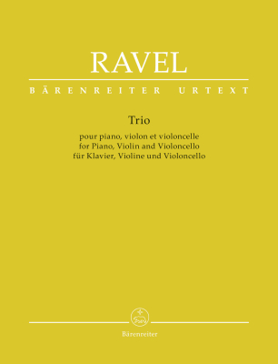 Baerenreiter Verlag - Trio for Piano, Violin and Violoncello - Ravel/Woodfull-Harris - Piano Trio - Score/Parts