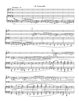 Trio for Piano, Violin and Violoncello - Ravel/Woodfull-Harris - Piano Trio - Score/Parts