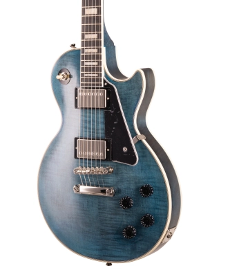 Limited Edition Les Paul Custom Figured Electric Guitar - Translucent Blue