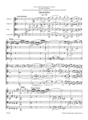 The Late String Quartets op. 127, 130-133, 135 - Beethoven/Del Mar - String Quartet - Study Score