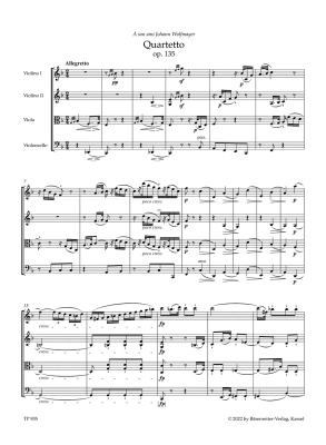 The Late String Quartets op. 127, 130-133, 135 - Beethoven/Del Mar - String Quartet - Study Score