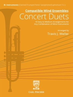 Carl Fischer - Compatible Wind Ensembles: Concert Duets - Weller - Bb Instruments - Book