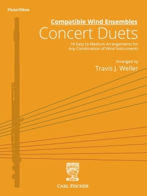 Carl Fischer - Compatible Wind Ensembles: Concert Duets - Weller - Flute/Oboe - Book