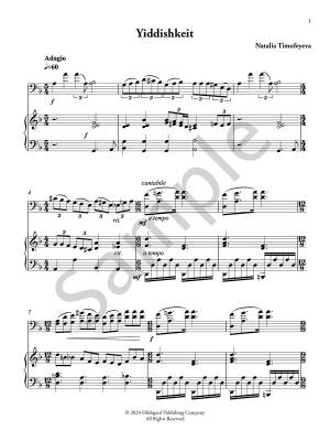 Yiddishkeit - Timofeyeva - Cello/Piano - Sheet Music
