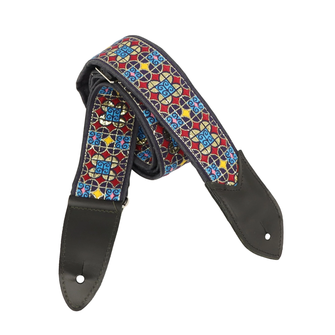 Verna Macy Blue Guitar Strap