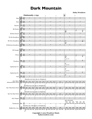 Dark Mountain - Woodrow - Coincert Band - Gr. 1