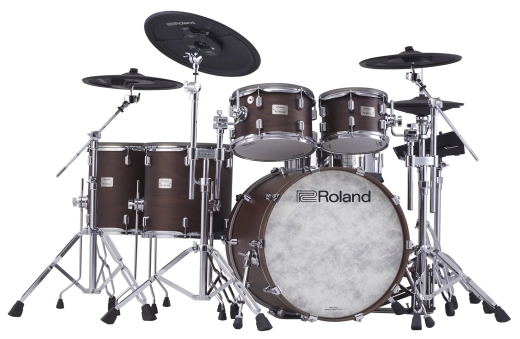 VAD716 V-Drums Acoustic Design 6-Piece Electronic Drumkit - Satin Walnut