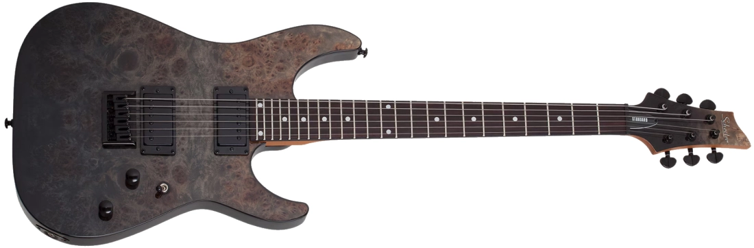 C-1 Standard Electric Guitar - Black Fade Burst Burl