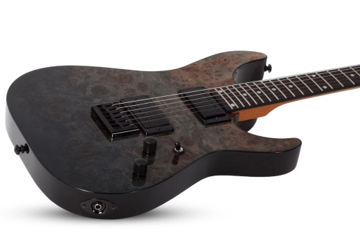 C-1 Standard Electric Guitar - Black Fade Burst Burl