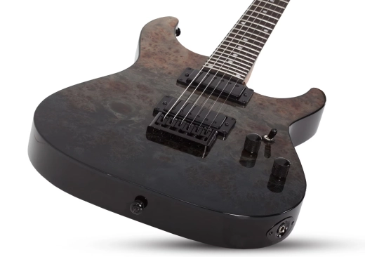 C-1 Standard Electric Guitar - Black Fade Burst Burl