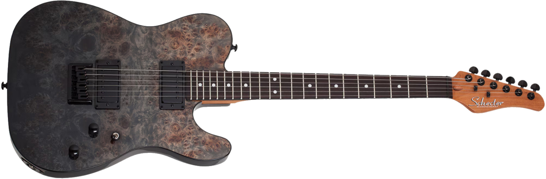 最終値下げSchecter PT-Elite diamond series TL Schecter PT Standard Electric Guitar - Black Fade Burst Burl
