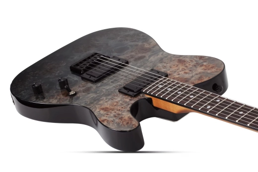 PT Standard Electric Guitar - Black Fade Burst Burl