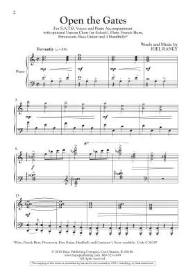 Open The Gates - Raney - SATB