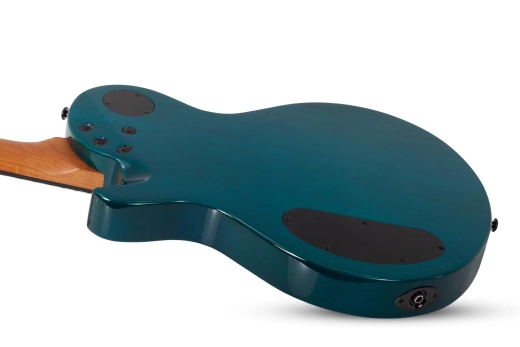 Solo-II Standard Electric Guitar - Ocean Blue Burst Burl