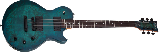 Schecter Solo-II Standard Electric Guitar - Ocean Blue Burst Burl