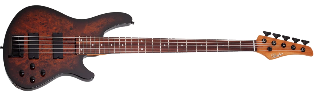 C-5 Standard 5-String Electric Bass - Tobacco Burl