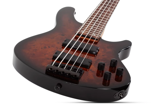 C-5 Standard 5-String Electric Bass - Tobacco Burl