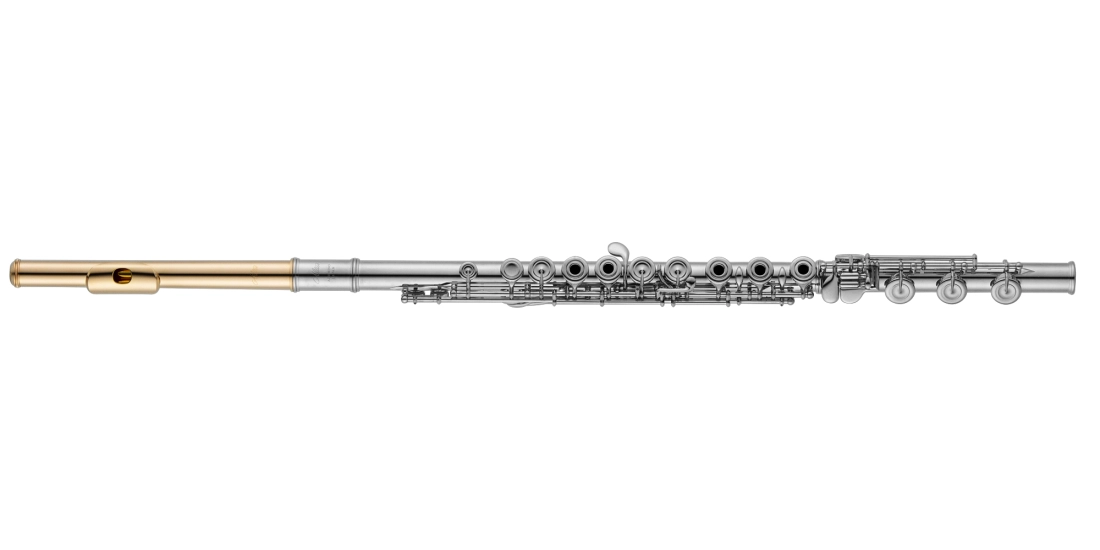 Standard Series Silver-Plated Flute with Open Holes, Split E, B Foot, Offset G, C# Trill, 18K Gold-Plated Z Headjoint