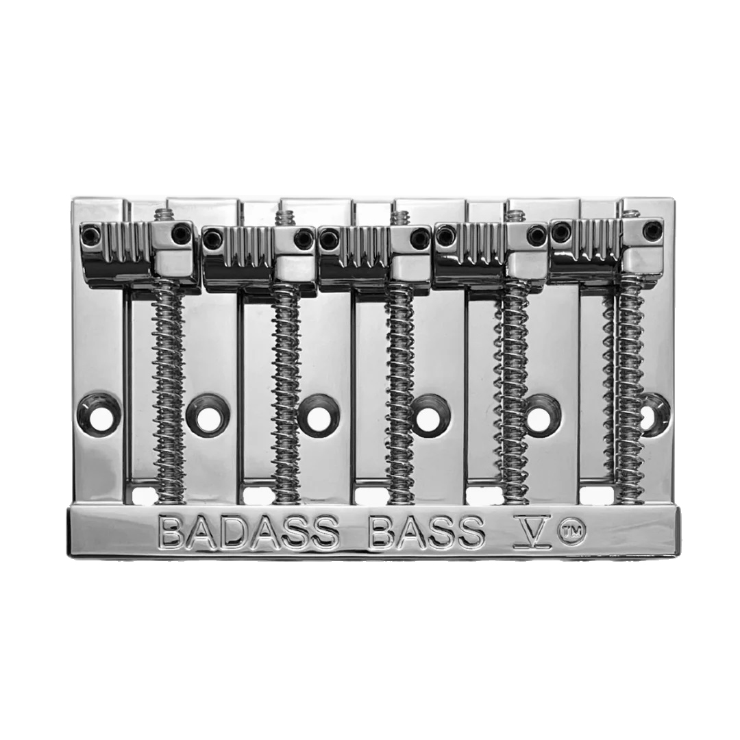 BADASS BASS V ベース ブリッジ All Parts Leo Quan Badass V 5-String Bass Bridge - Chrome | Long