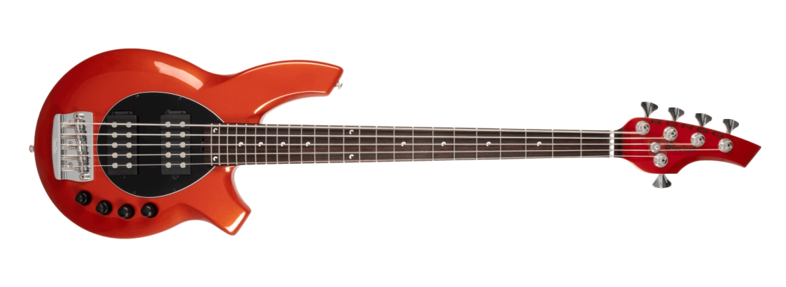 Bongo 5 5-String Electric Bass with Case - Blood Orange