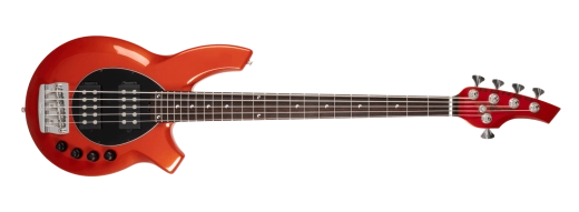 Ernie Ball Music Man - Bongo 5 5-String Electric Bass with Case - Blood Orange