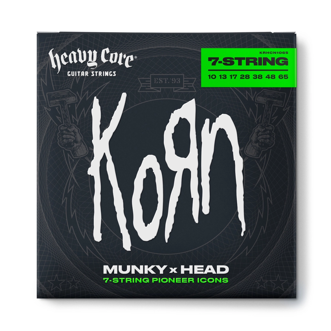 Heavy Core Korn 7-String Guitar Strings Set (10-65)