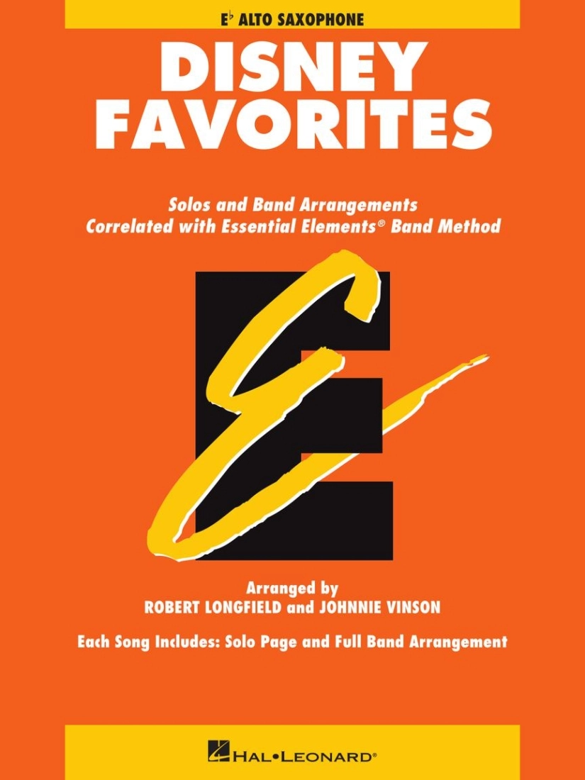 Essential Elements Disney Favorites - Longfield/Vinson - Eb Alto Saxophone - Book