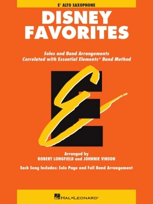 Hal Leonard - Essential Elements Disney Favorites - Longfield/Vinson - Eb Alto Saxophone - Book