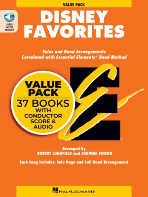 Essential Elements Disney Favorites - Longfield/Vinson - Value Pack (37 Books + Conductor Edition) - Book/Audio Online