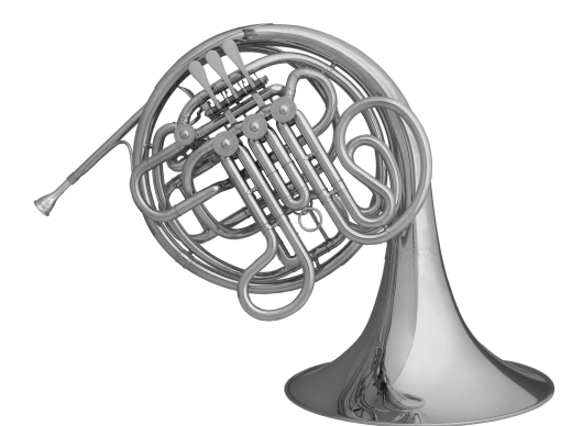 Hans Hoyer - Heritage Custom Double French Horn with Kruspe Wrap  and Detachable Yellow Bell - Nickel Silver