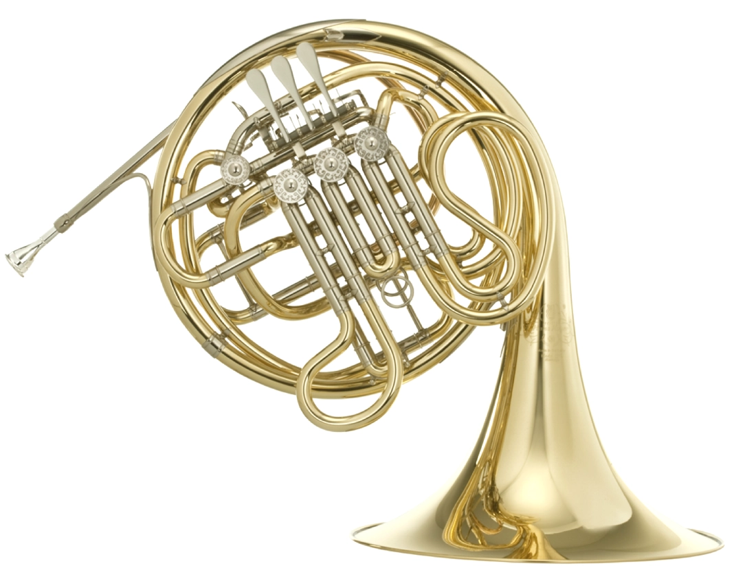 Double French Horn with Kruspe Wrap  and Detachable Yellow Bell - Lacquer