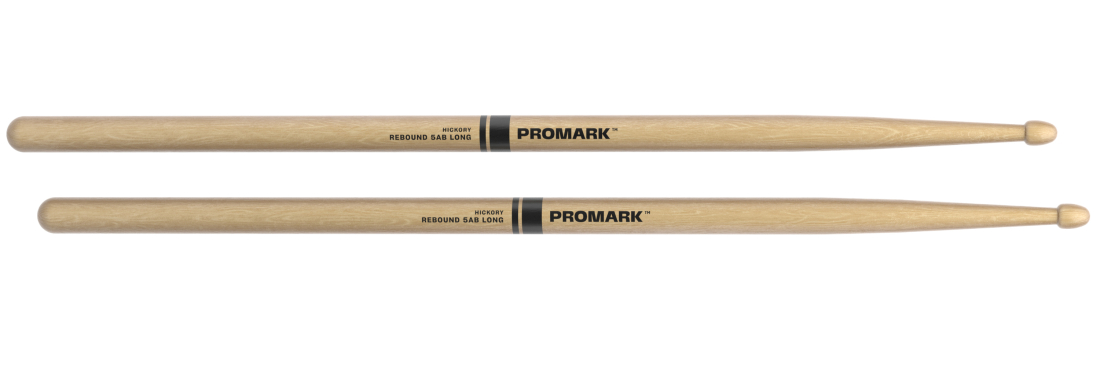 Rebound Long Hickory Drumsticks, Acorn Wood Tip - 5AB
