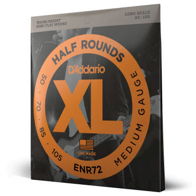 DAddario - ENR72 - Half Rounds LONG SCALE 50-105