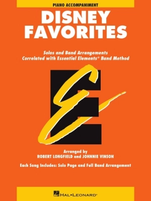 Hal Leonard - Essential Elements Disney Favorites - Longfield/Vinson - Piano Accompaniment - Book